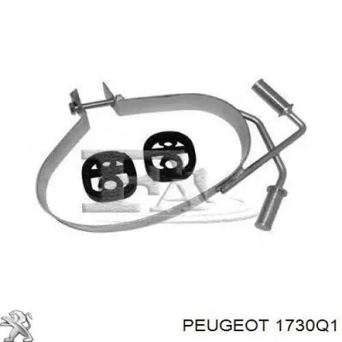 Tłumik, tylna część Peugeot/Citroen 1730Q1 cena, od 70,18 USD