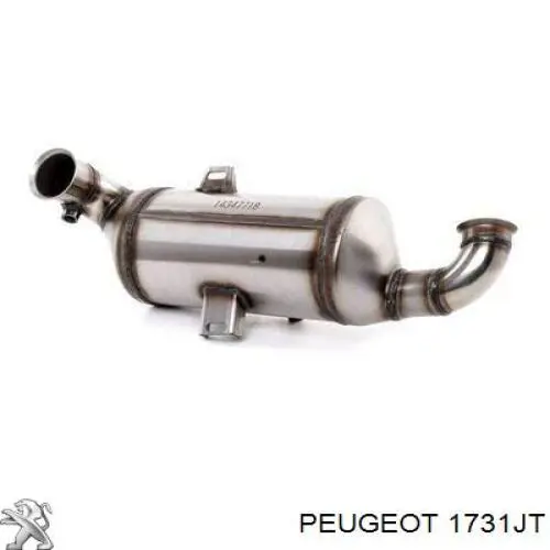 Do koszyka 1731JT Peugeot/Citroen Filtr cząstek stałych układu wydechowego