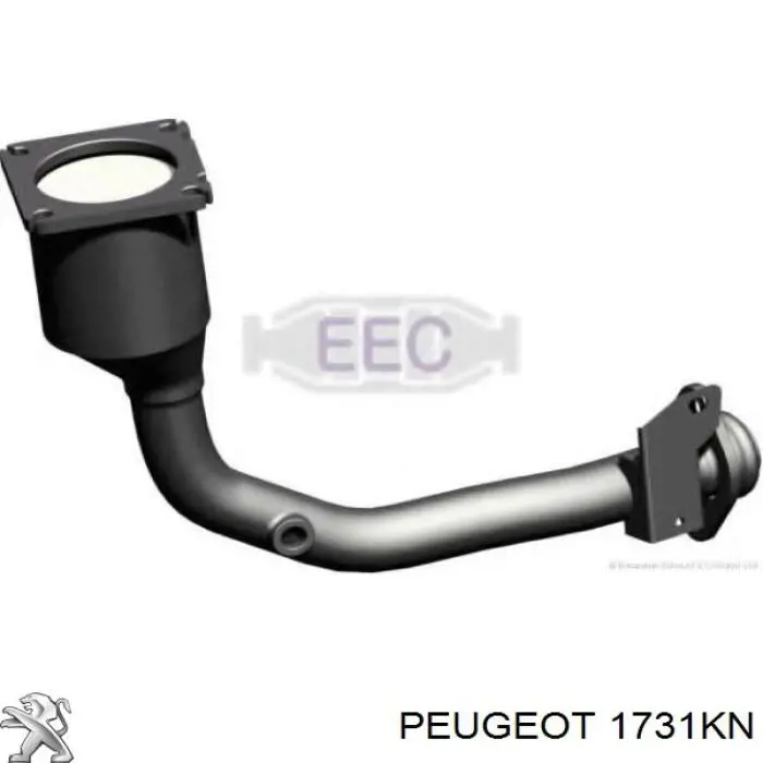 Do koszyka 1731KN Peugeot/Citroen Konwerter-katalizator