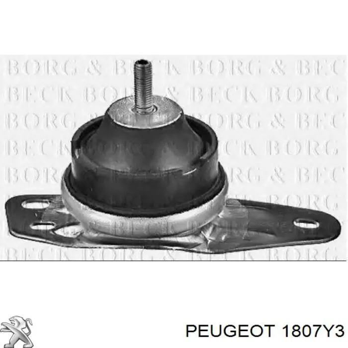 Poduszka (podpora) silnika prawa 1807Y3 Peugeot/Citroen