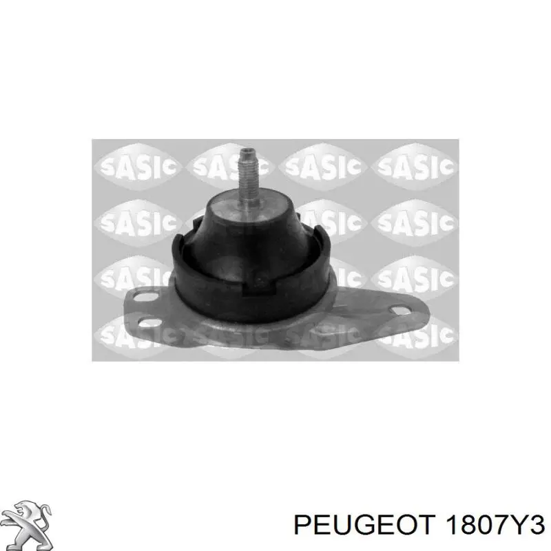 Poduszka (podpora) silnika prawa Peugeot/Citroen 1807Y3
