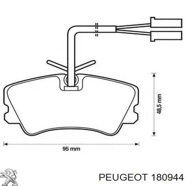 Do koszyka 180944 Peugeot/Citroen Poduszka (podpora) silnika tylna (silentblock)