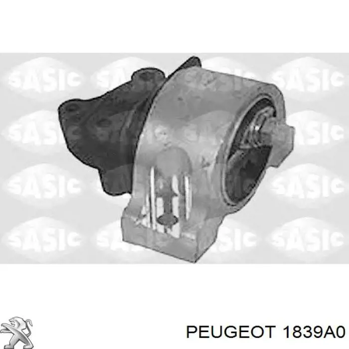 Do koszyka 1839A0 Peugeot/Citroen Poduszka (podpora) silnika prawa