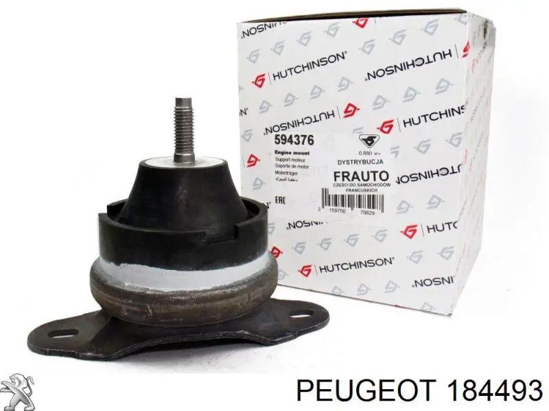 Poduszka (podpora) silnika prawa 184493 Peugeot/Citroen