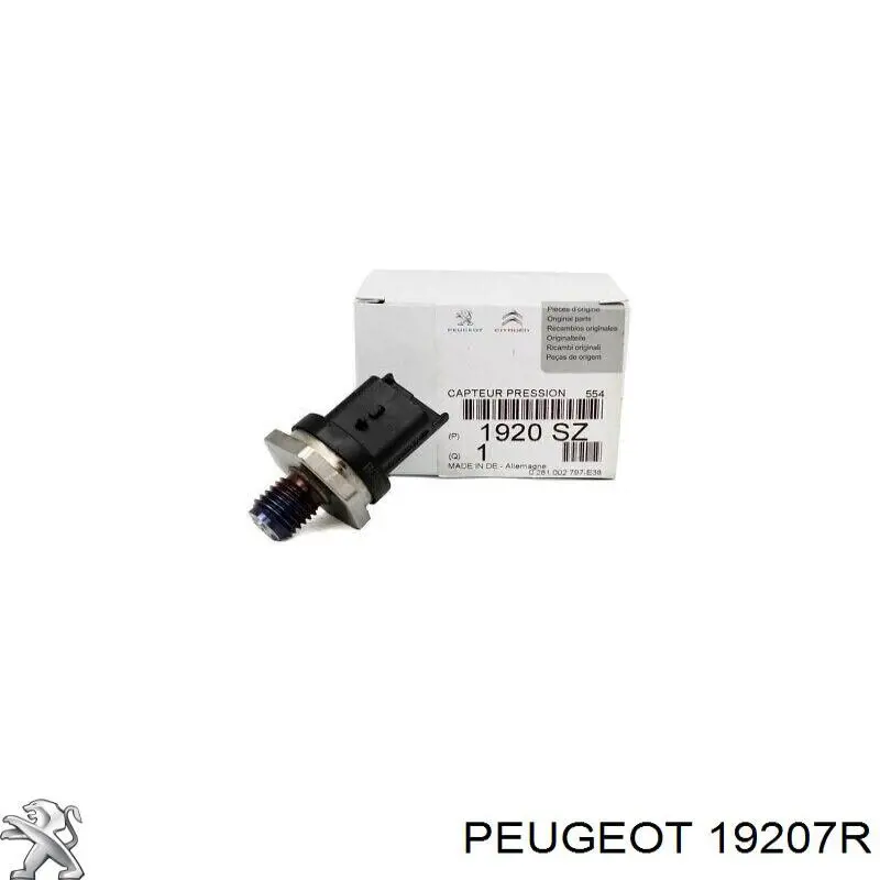 Czujnik ciśnienia paliwa 19207R Peugeot/Citroen