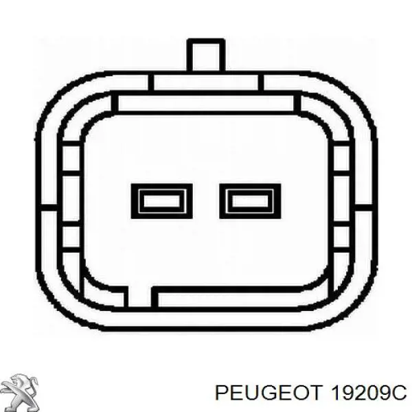 Czujnik położenia wału korbowego 19209C Peugeot/Citroen
