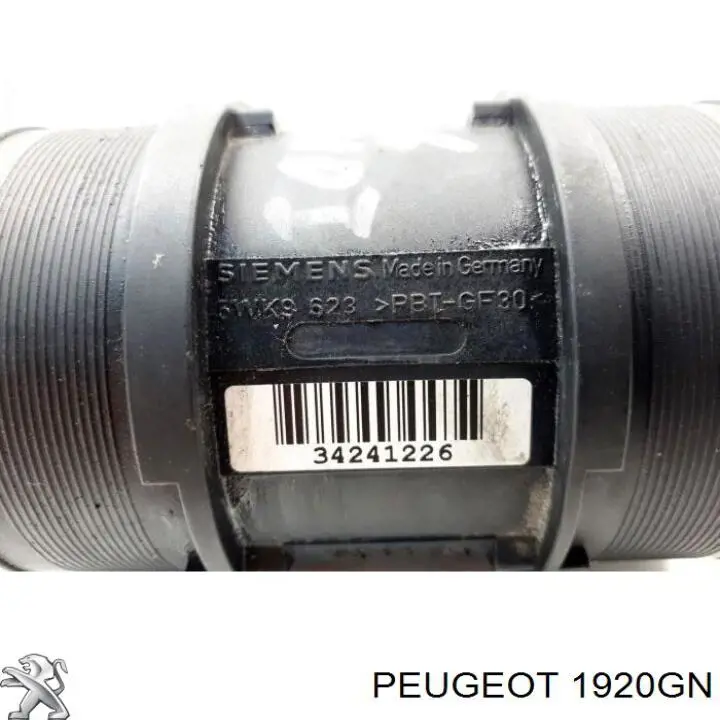Czujnik przepływu powietrza, przepływomierz powietrza M.A.F. 1920GN Peugeot/Citroen