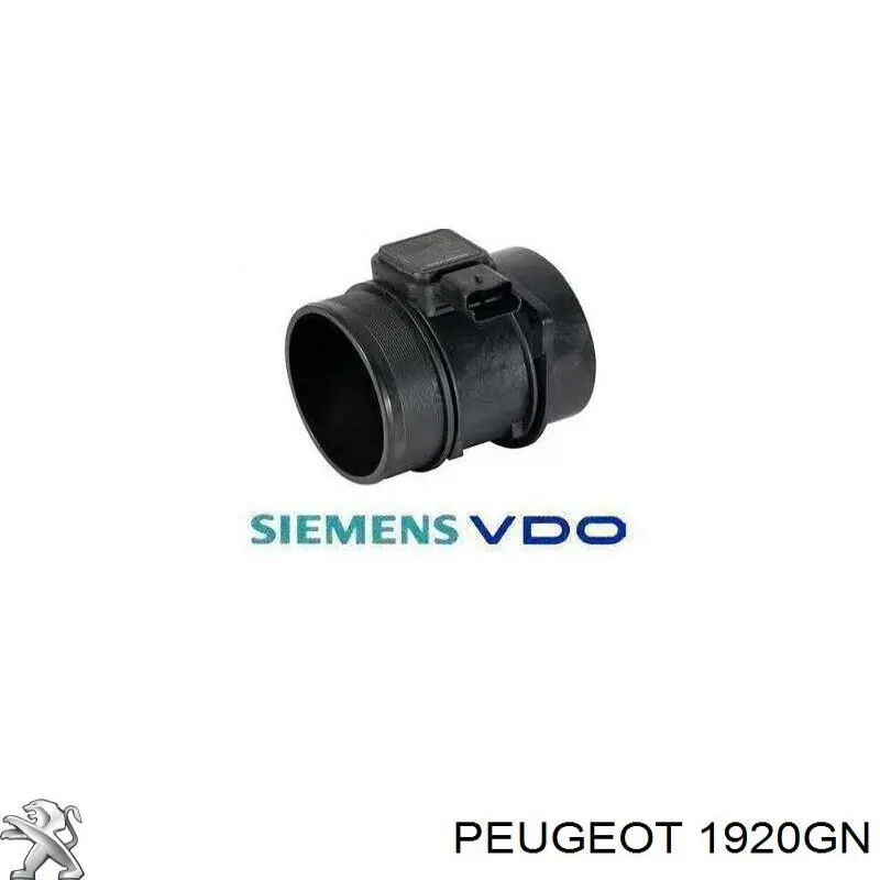 1920GN Peugeot/Citroen Czujnik przepływu powietrza, przepływomierz powietrza M.A.F.