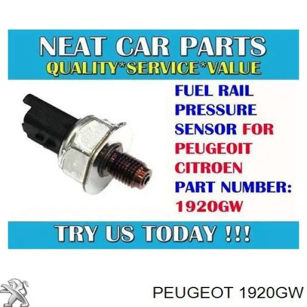 Czujnik ciśnienia paliwa Peugeot/Citroen 1920GW cena, od 47,86 USD