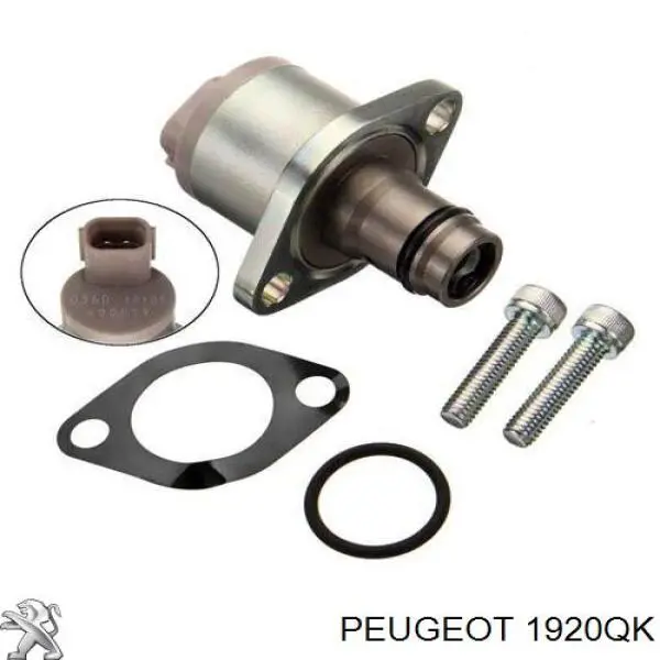 Do koszyka 1920QK Peugeot/Citroen Zawór regulacji ciśnienia (zawór redukcyjny pompy wtryskowej) System Common-Rail