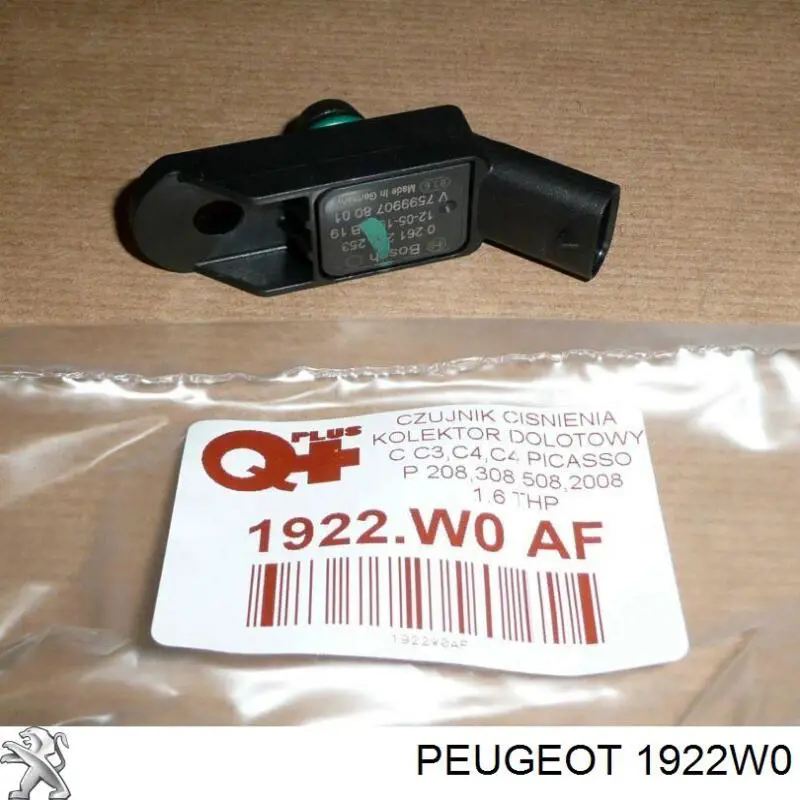 Czujnik ciśnienia w kolektorze ssącym, MAP Peugeot/Citroen 1922W0 cena, od 22,71 USD