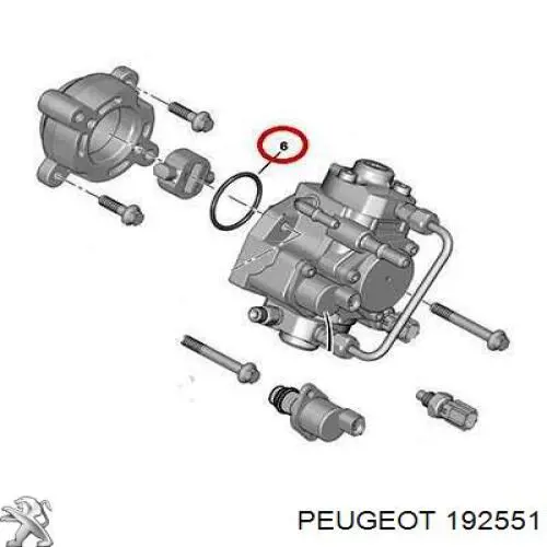 Uszczelka pompy wtryskowej Peugeot/Citroen 192551 cena, od 10,19 USD