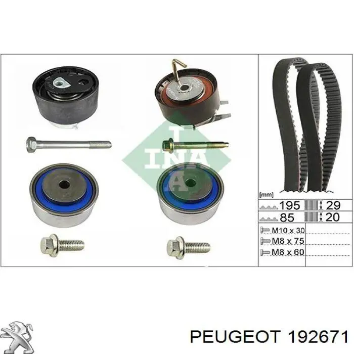 Do koszyka 192671 Peugeot/Citroen Pasek pompy wtryskowej