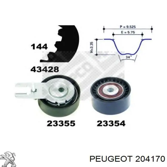 Do koszyka 204170 Peugeot/Citroen Łożysko wyciskowe sprzęgła