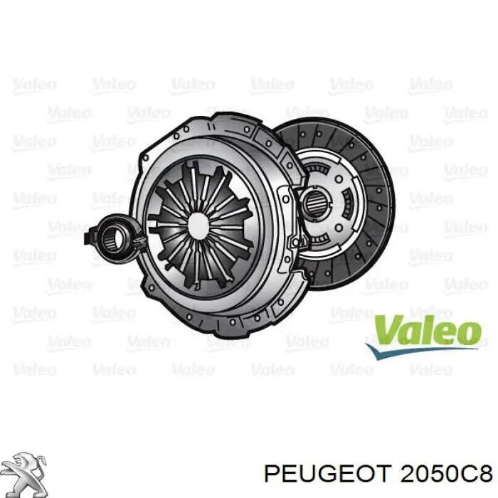 2050C8 Peugeot/Citroen zestaw sprzęgła (3 części)