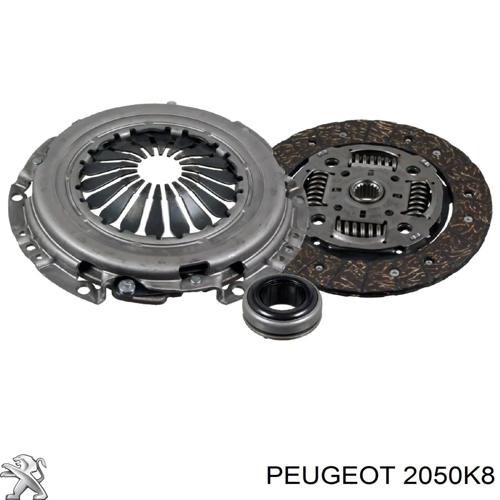 Do koszyka 2050K8 Peugeot/Citroen Zestaw sprzęgła (3 części)