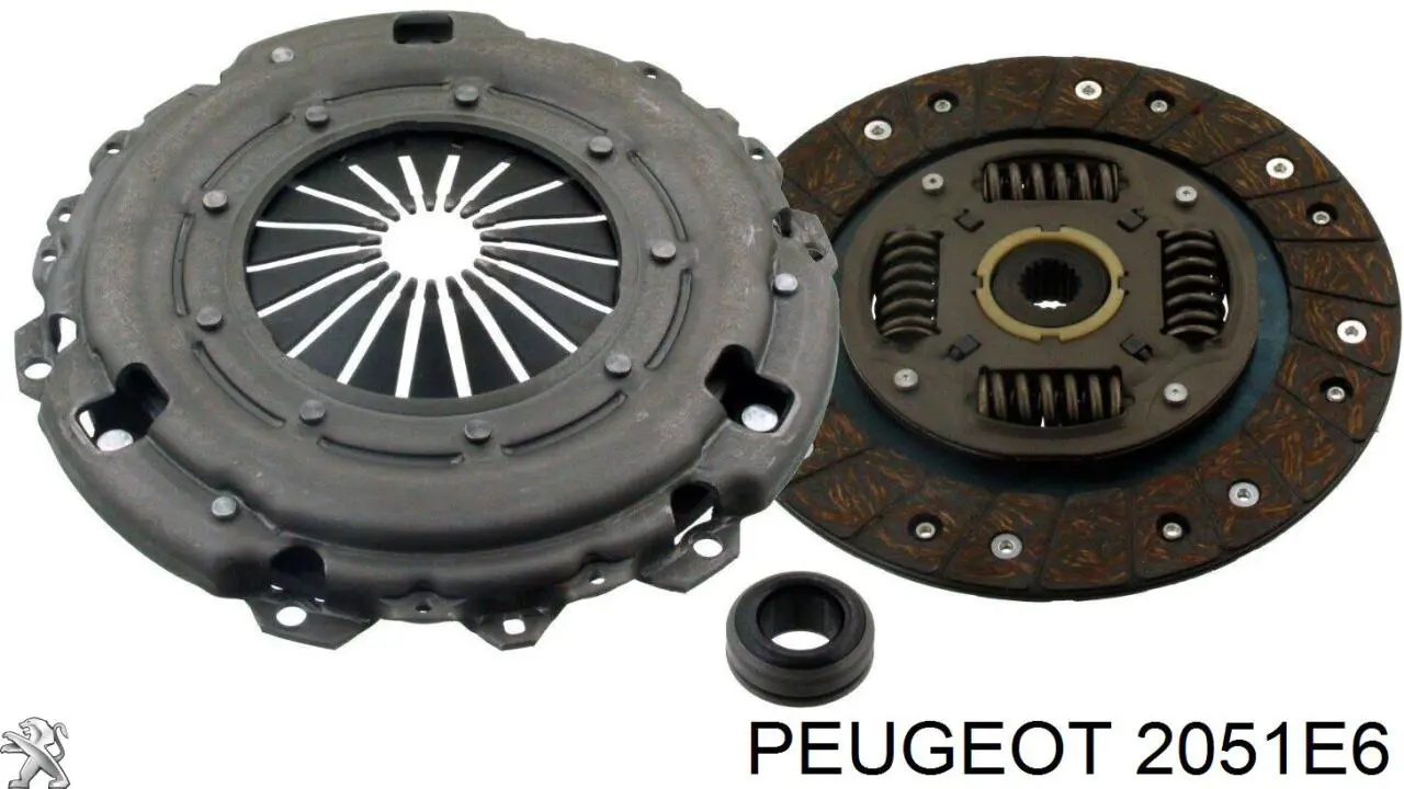 Do koszyka 2051E6 Peugeot/Citroen Zestaw sprzęgła (3 części)
