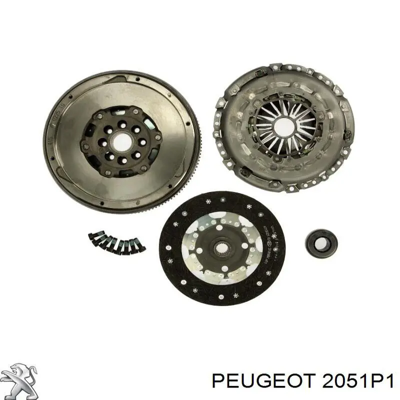 2051P1 Peugeot/Citroen Zestaw sprzęgła (3 części)