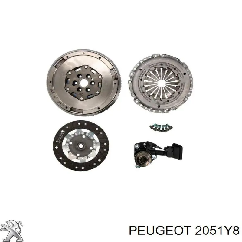 Zestaw sprzęgła (3 części) Peugeot/Citroen 2051Y8 cena, od 121,67 USD