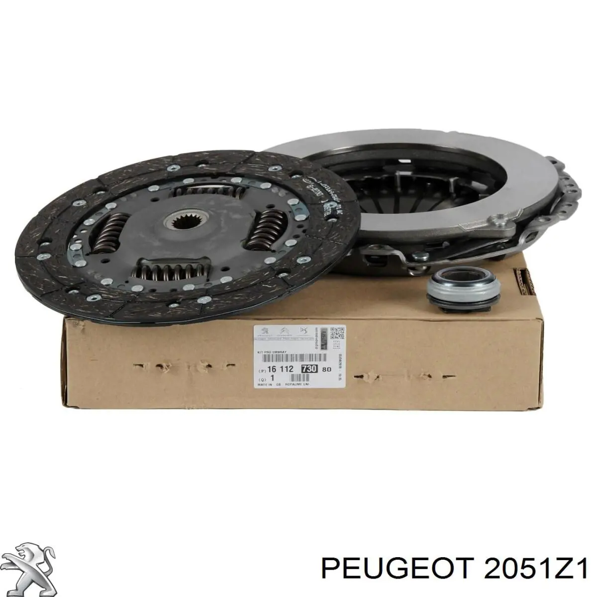 2051Z1 Peugeot/Citroen Zestaw sprzęgła (3 części)