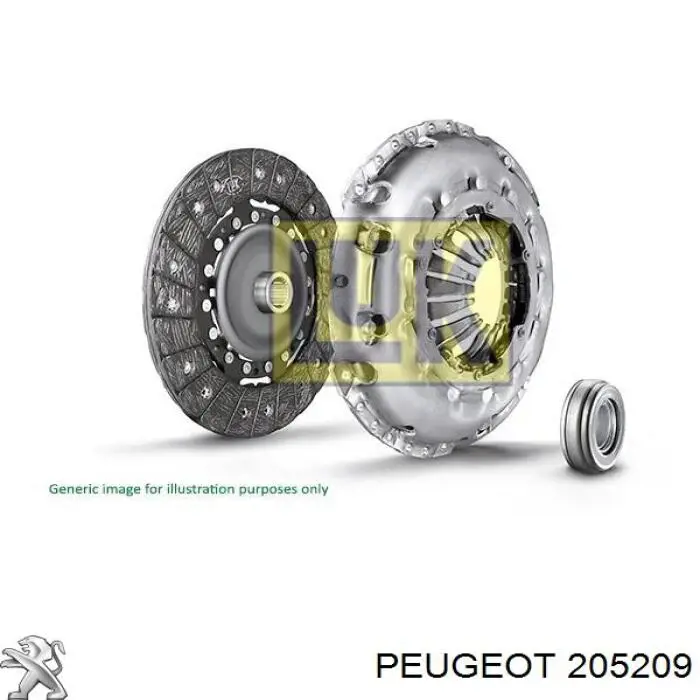 Zestaw sprzęgła (3 części) Peugeot/Citroen 205209 cena, od 124,29 USD
