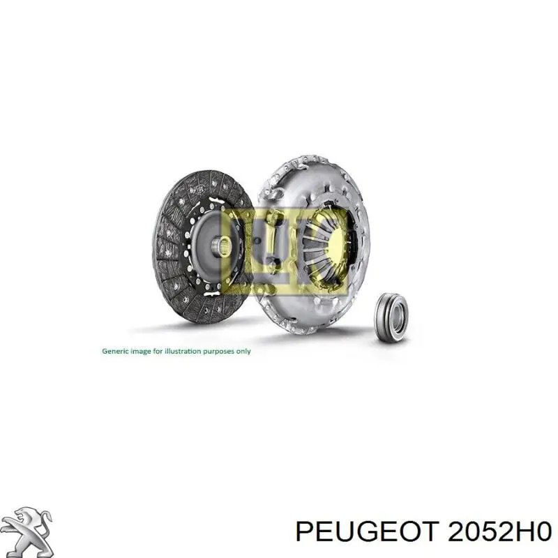 Do koszyka 2052H0 Peugeot/Citroen Zestaw sprzęgła (3 części)