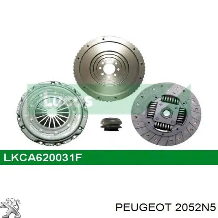 Do koszyka 2052N5 Peugeot/Citroen Zestaw sprzęgła (3 części)