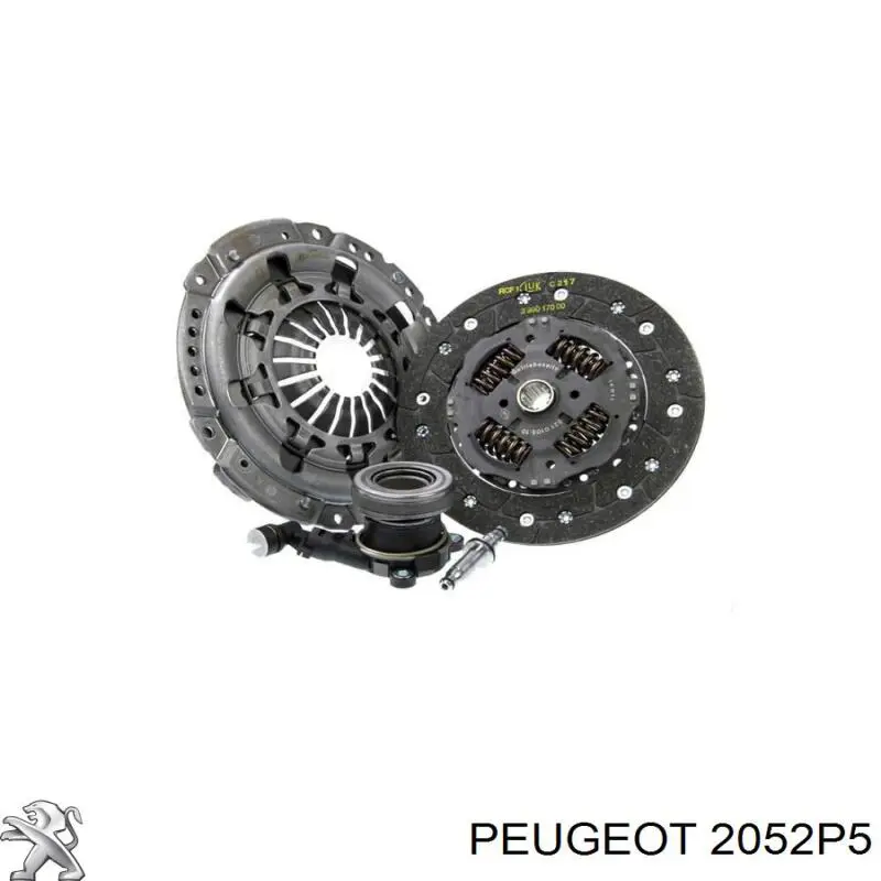 Do koszyka 00002052P5 Peugeot/Citroen Zestaw sprzęgła (3 części)