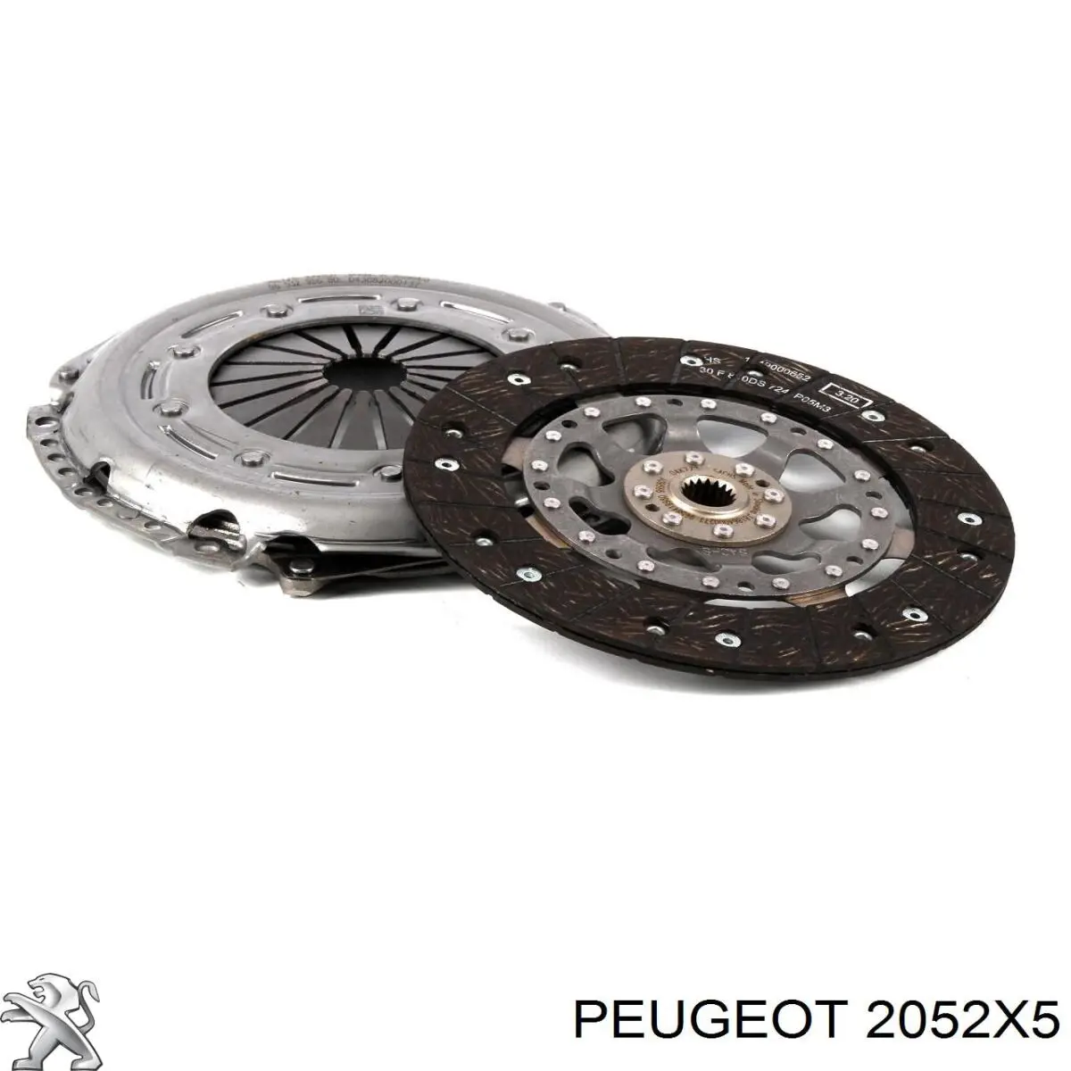 2052X5 Peugeot/Citroen Zestaw sprzęgła (3 części)