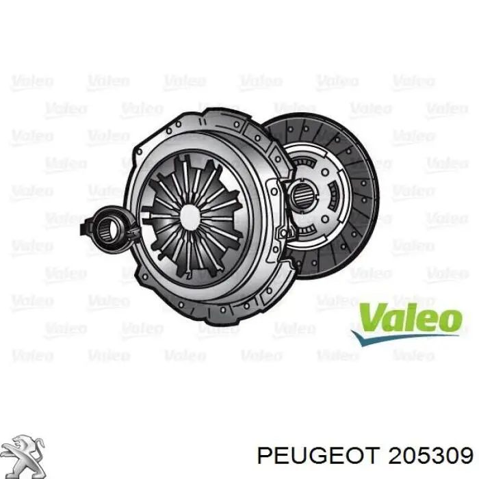 Zestaw sprzęgła (3 części) Peugeot/Citroen 205309 cena, od 116,20 USD