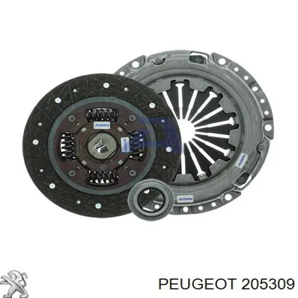 Zestaw sprzęgła (3 części) Peugeot/Citroen 205309 cena, od 123,30 USD
