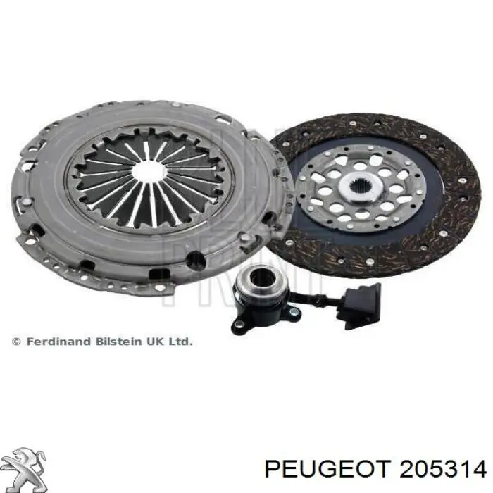 205314 Peugeot/Citroen Zestaw sprzęgła (3 części)