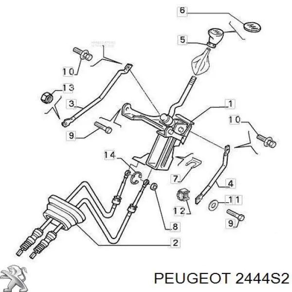 Linka dźwigni zmiany biegów podwójna Peugeot/Citroen 2444S2 cena, od 81,32 USD