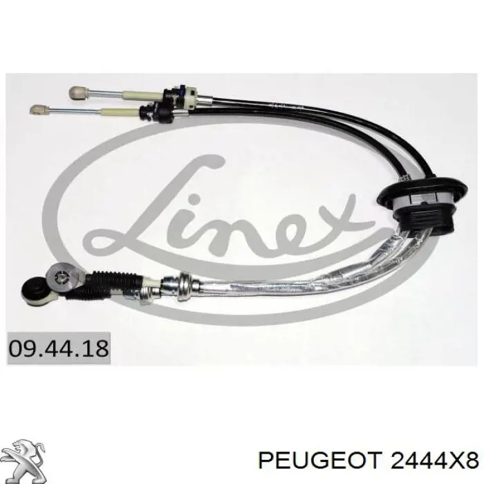 2444X8 Peugeot/Citroen Linka dźwigni zmiany biegów podwójna