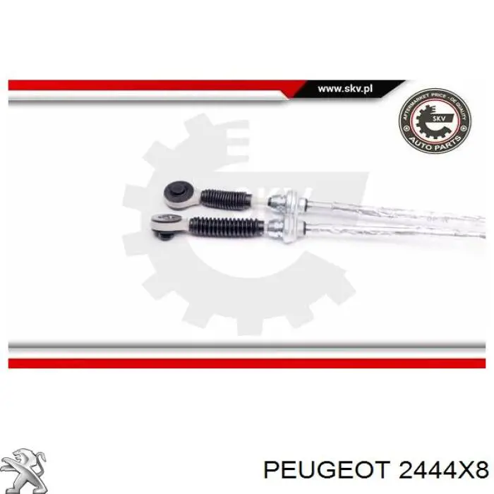 Linka dźwigni zmiany biegów podwójna Peugeot/Citroen 2444X8 cena, od 93,27 USD