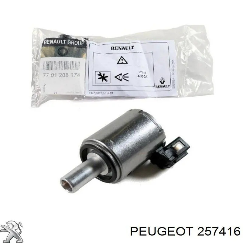 Solenoid automatycznej skrzyni biegów 257416 Peugeot/Citroen