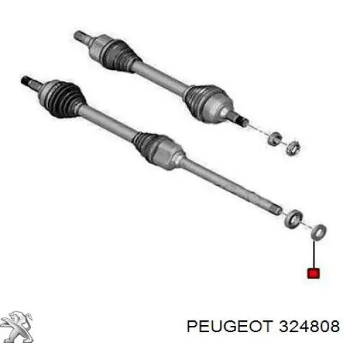 Do koszyka Uszczelniacz półosi mostu przedniego Citroen Berlingo  M