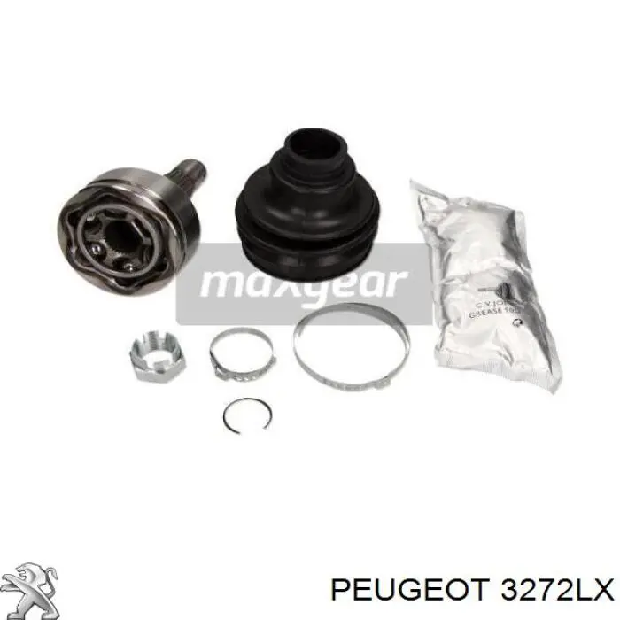 Do koszyka 3272LX Peugeot/Citroen Półoś napędowa przednia lewa