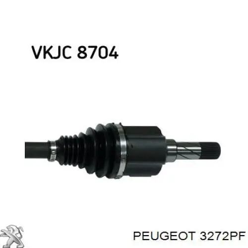 Półoś napędowa przednia lewa Fiat/Alfa/Lancia 1369962080
