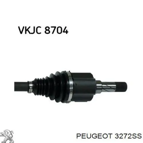 1369962080 Fiat/Alfa/Lancia Półoś napędowa przednia lewa