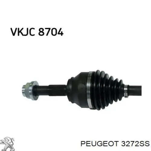 Półoś napędowa przednia lewa Peugeot/Citroen 3272SS cena, od 129,36 USD