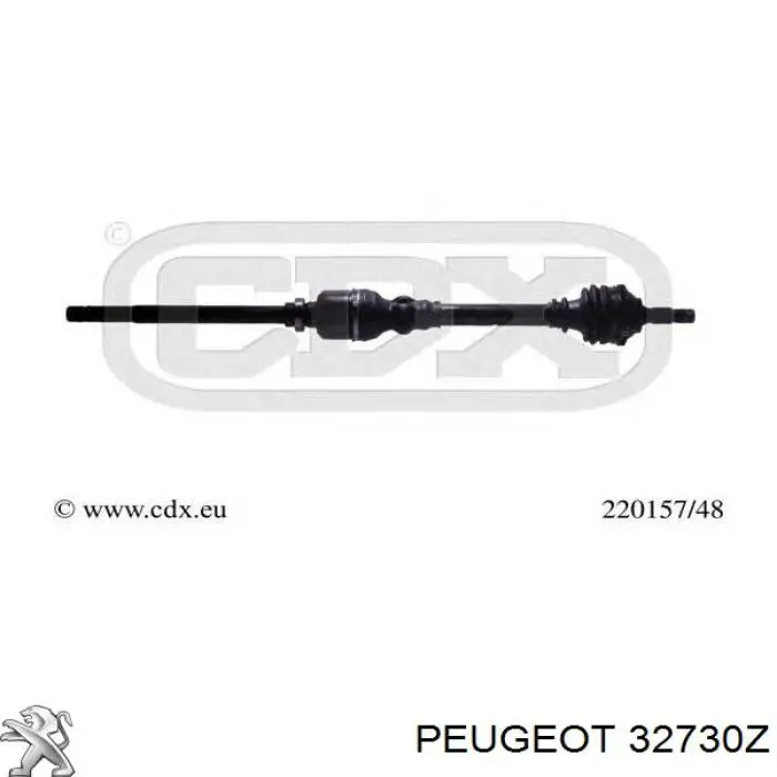 Półoś napędowa przednia prawa Peugeot/Citroen 32730Y cena, od 83,54 USD