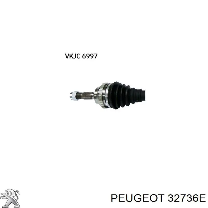 Do koszyka 32736E Peugeot/Citroen Półoś napędowa przednia prawa