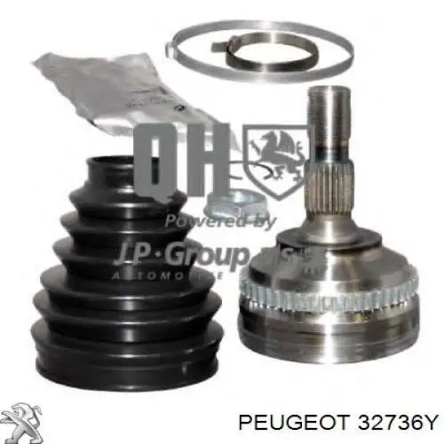 Do koszyka 32736Y Peugeot/Citroen Półoś napędowa przednia prawa