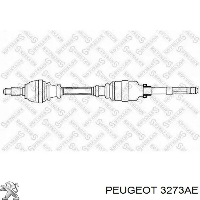 Do koszyka 3273AE Peugeot/Citroen Półoś napędowa przednia prawa