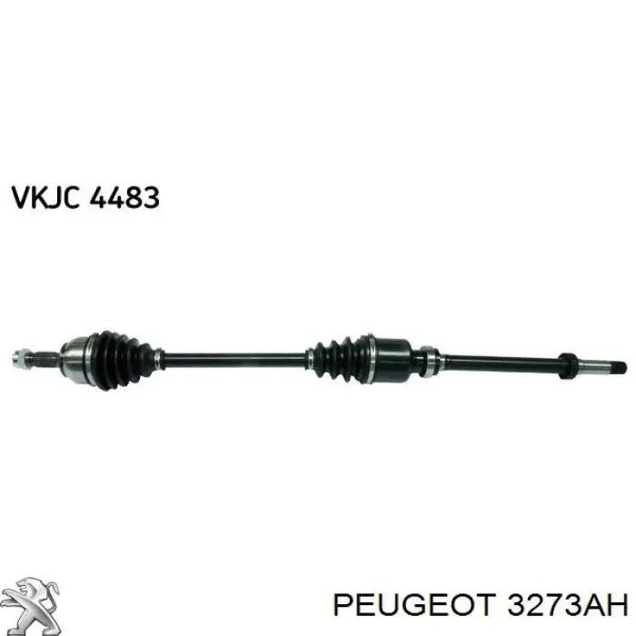 Do koszyka 3273AH Peugeot/Citroen Półoś napędowa przednia prawa
