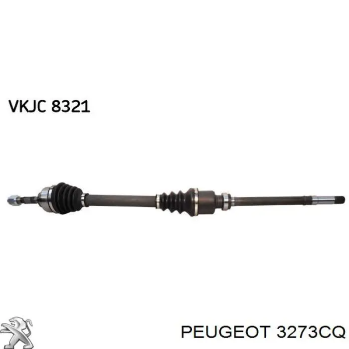 3273CQ Peugeot/Citroen Półoś napędowa przednia prawa