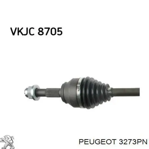 3273PN Peugeot/Citroen Półoś napędowa przednia prawa