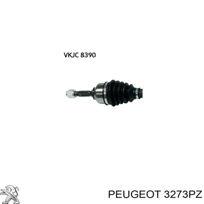 Do koszyka 3273QA Peugeot/Citroen Półoś napędowa przednia prawa
