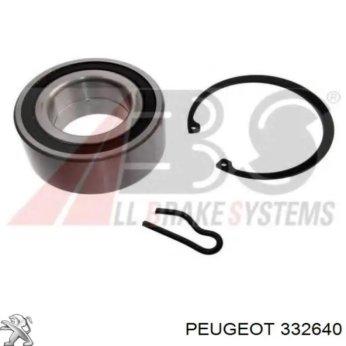 Łożysko piasty przedniej 332640 Peugeot/Citroen